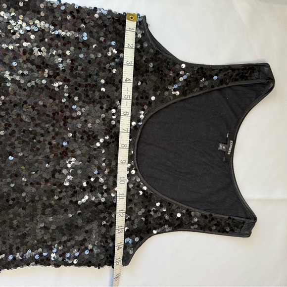 Express Black Sequin Tank Top - Picture 3 of 6